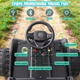thumbnail image 5 of VIBESPARK 24V Ride on Toys with Remote Control, 3 in 1 Ride on Car, Ride on ATV for Kids with Trailer, 6 Wheel Kids Electric Car w/ Bluetooth, MP3, Music, Pink, 5 of 10