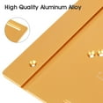 thumbnail image 2 of Router Table Insert Plate Aluminium Wood Router Flip Plate Router Plate Wood Tools Milling Trimming Machine with Rings (Silver  Gold), 2 of 9