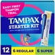 thumbnail image 1 of Kit de inicio Tampax LeakGuard sin fragancia, 12 tampones, 1 of 9
