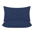 thumbnail image 1 of Covers&All Sunbrella Lumbar Pillows Set of 2, UV Fade resistant & Water Repellent Rectangle Lumbar Throw Pillows (Inserts with Covers) for Indoor Outdoor Use, 1 of 5