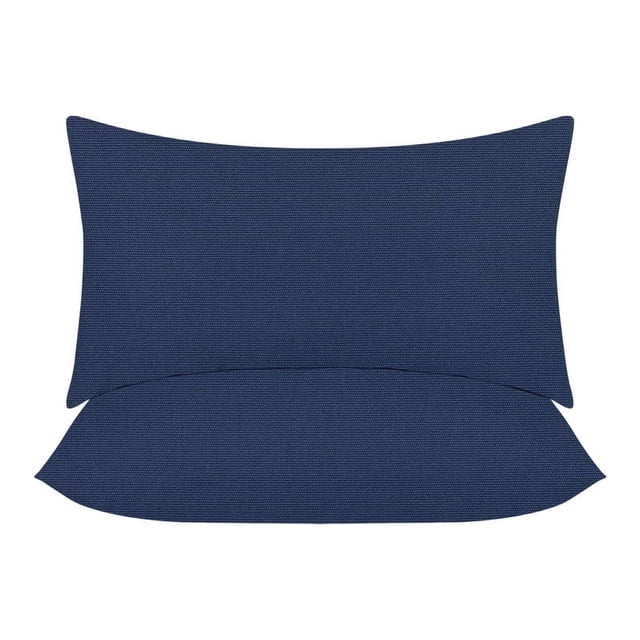 Covers&All Sunbrella Lumbar Pillows Set of 2, UV Fade resistant & Water Repellent Rectangle Lumbar Throw Pillows (Inserts with Covers) for Indoor Outdoor Use