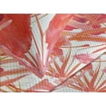 thumbnail image 3 of Ambesonne Hibiscus Quilted Coverlet 3 Pcs, Watercolor Floral Print, King Size, Dark Coral Coral White, 3 of 4