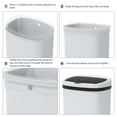 thumbnail image 5 of YRLLENSDAN 13 Gallon Trash Can Motion Sensor Touchless Automatic Garbage Cans with Lid and Odor Filter for Kitchen Bedroom Office Living Room, (White, 3), 5 of 7