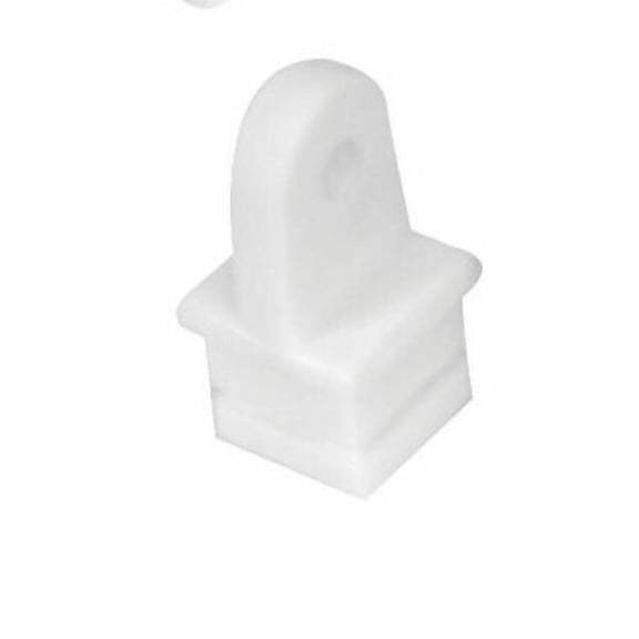 WHITECAP IND Whitecap 3516WP Nylon 1" Square Inside Eye End - White, Pair