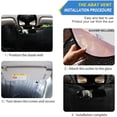 thumbnail image 5 of GZHJMY Pink Gold Marble Car Windshield Sun Shade Foldable Sun Shield Shade for Blocks UV Rays Protector-Keeps Your Vehicle Cool for Most Sedans SUV Truck,55"x27.6", 5 of 7