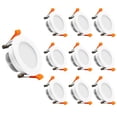 thumbnail image 1 of YGS-Tech 2 Inch LED Recessed Lighting Dimmable Downlight, 3W(35W Halogen Equivalent), 4000K Natural White, CRI80, LED Ceiling Light with LED Driver (10 Pack), 1 of 4