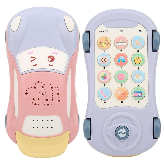 Juguete para teléfono de coche, simulación de bebé, teléfono móvil, coche, juguete musical, juguete para teléfono móvil, características mejoradas