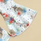 thumbnail image 4 of Gibobby Monos de Moda Mono con estampado de zanahoria y conejo de Pascua para niñas pequeñas, pantalones con tirantes para ropa de bebé, prendas de vestir(Blanco， 18-24 Meses), 4 of 5