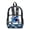 3D Shark Blue, variant on COEQINE Clear Book Bag for College Travel, 17 Inch See Through Large Backpack for Stadium, PVC Polyester Travel Backpack for Women, Casual Daypack for Work School, Elephant Rainbow Bubble