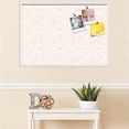 thumbnail image 3 of PinPix 40x28 Custom Cork Bulletin Board White Peach Poster Board Has a Fabric Style Canvas Finish, Framed in White Peach, by ArtToFrames (PinPix-1879), 3 of 5