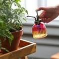 thumbnail image 2 of Evergreen Iridescent Ombre Glass Plant Mister, Red for Indoor Outdoor Gardens, 2 of 2