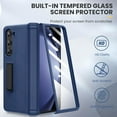 thumbnail image 2 of Dteck for Galaxy Z Fold 6 Phone Case with Kickstand, Full Body Case with Built-in Screen Protector & Magnetic Hinge Protection PU Leather Protective Cover for Samsung Galaxy Z Fold 6 5G,Blue, 2 of 6