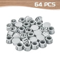 thumbnail image 3 of Uxcell 64PCS 12mm Light Gray Plastic Hole Plugs, Flush Type Panel Hole Caps, 3 of 6