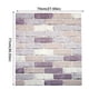 thumbnail image 2 of Xihbxyly Adhesivo de Pared de Espuma de Pe, Autoadhesivo de Pvc, Diseño de Ladrillo En Relieve, Fácil de Instalar, Resistente a Las Polillas, Apto para Salón, Dormitorio y Cafetería, 70 X 77 Cm., 2 of 2