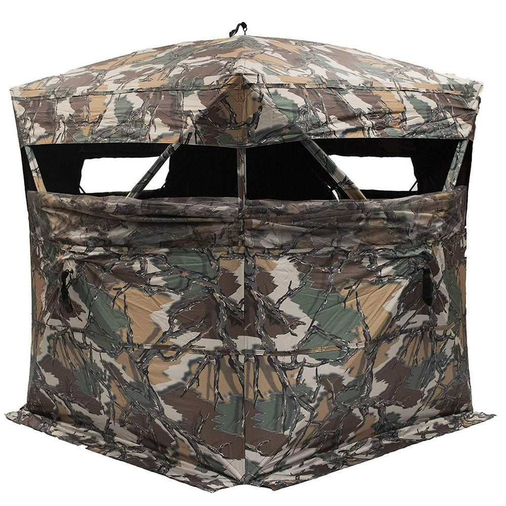 Rhino Blinds R150 Tough 3 Person Game Hunting Ground Blind, Predator