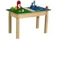 thumbnail image 2 of Time-2-Play Blue N Green Duplo Compatible Play Table Kids W Trough Activity Desk Playroom, 2 of 5