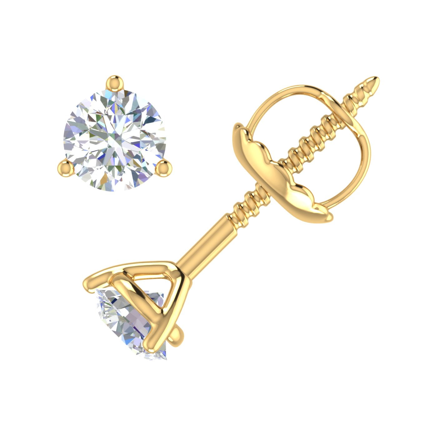 Petite Harmony Gemstone Stud Earrings - Single Stone – Scribe Jewelry