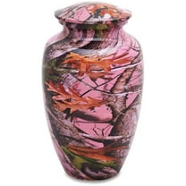Urnsdirect2U Pink Camo Adult Cremation Urn, 220 Cu In