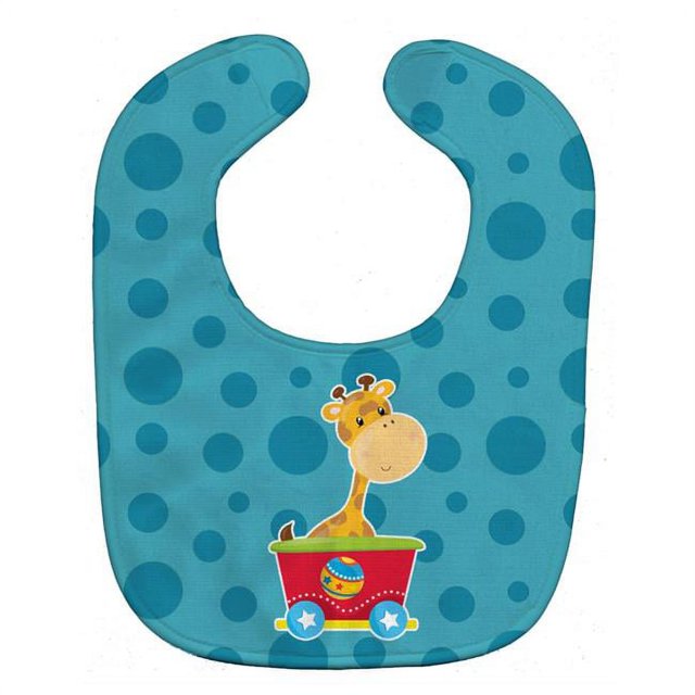 Carolines Treasures BB8708BIB Circus Giraffe Train Car Baby Bib