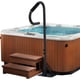thumbnail image 4 of Historyli Pasamanos para jacuzzi de 57 pulgadas, giratorio 360°, altura ajustable, base deslizable y agarre antideslizante para interiores y exteriores, capacidad de 600 libras, color negro, 4 of 7