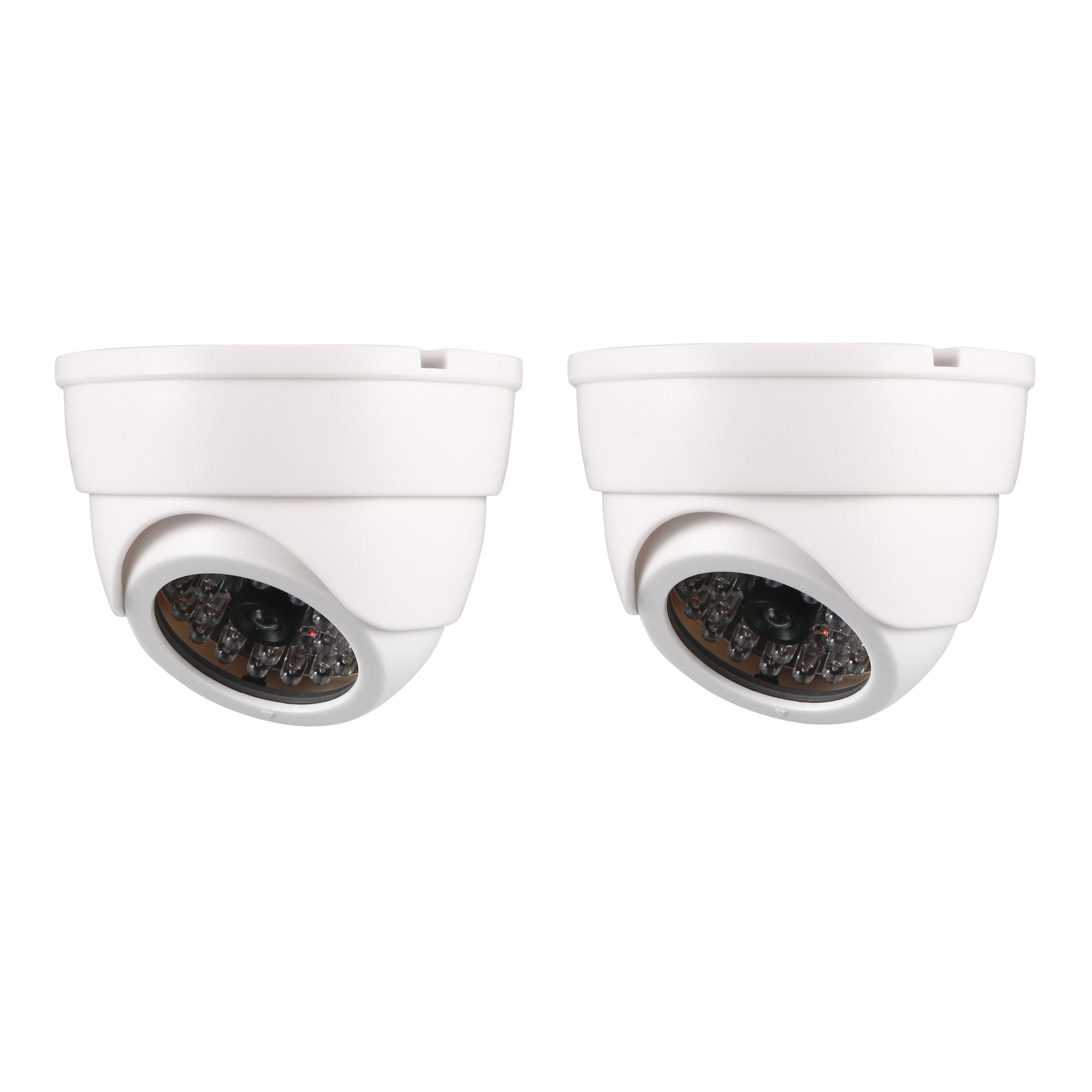 UniquExceptional UDC8-white Fake Dome Security Cameras with 30 Illuminating Nightime LEDs Indoor Dummy