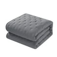 thumbnail image 3 of Chic Home Kamdan 7-Piece Stitched Quilt Set, King, Grey, 3 of 8