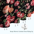thumbnail image 6 of Pioneer Flower Floral Print Pattern Shower Curtain 84"x72" ,Bathroom Decorative Shower Curtains Set with 12 Hooks,Modern Waterproof Washable Shower Curtain, 6 of 6