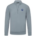 thumbnail image 2 of Men's Levelwear Gray Tampa Bay Lightning Upright Tri-Blend Quarter-Zip Pullover, 2 of 3