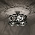 thumbnail image 2 of Netanel 24.4 in. Indoor Silver Finish Ceiling Fan with Light Kit and Remote, 2 of 5