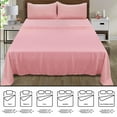 thumbnail image 5 of BELIZZI HOME Twin XL Sheet Set - Double Brushed Microfiber Twin XL Bedding Set, 3 Piece Deep Pocket Twin XL Sheet - Ultra Soft, Easy-Fit, Wrinkle Free, Quick Dry, Easy Care Twin XL Sheets - Rose, 5 of 5