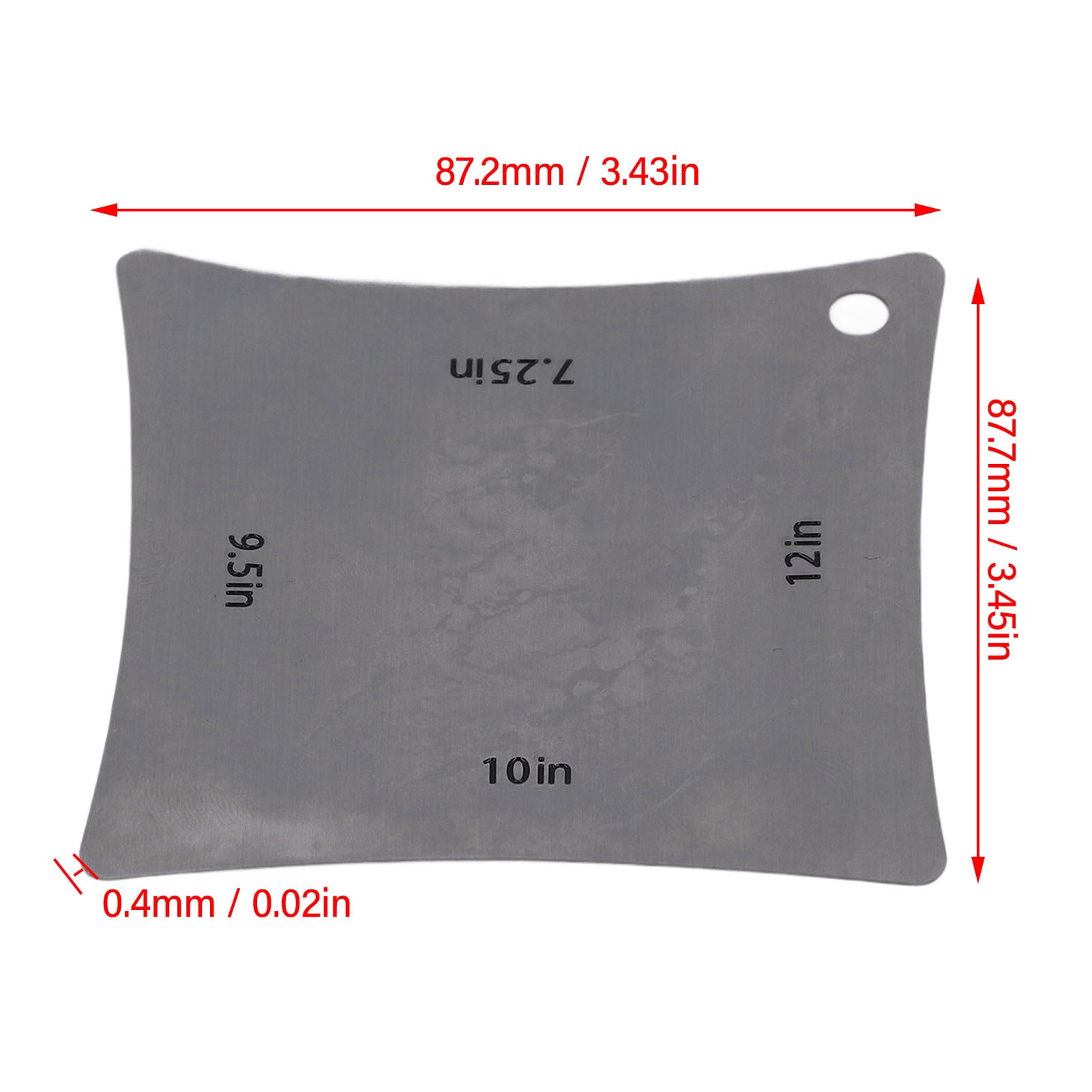 Jauge De Rayon Pour Manche De Guitare/Basse - Set De 4 En Acier Inox, Rayons De 7,25" à 20" - 5