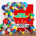 thumbnail image 1 of Juego de globos de fiesta con forma de guirnalda y arco Amandir, 155 piezas, diseño de patas, 1 of 9