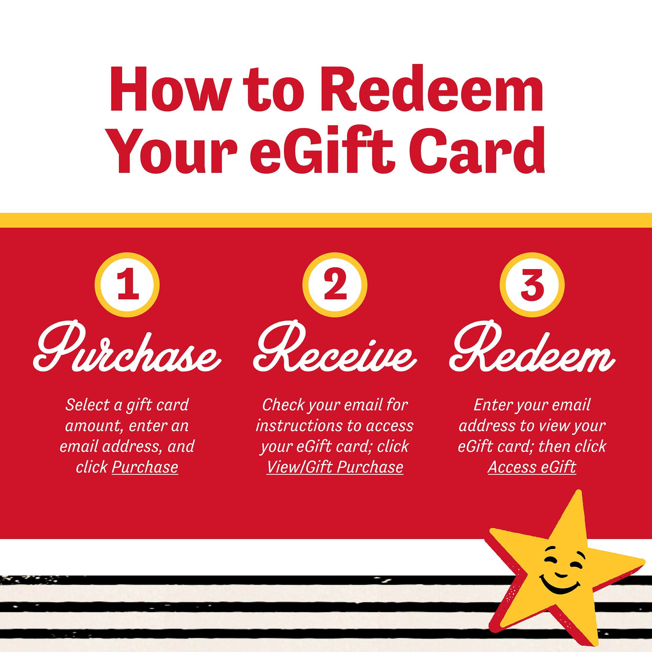 Carls Jr eGift Card [Email Delivery]
