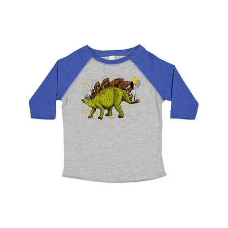 

Inktastic New Years Stegosaurus with Confetti and Balloons Gift Toddler Boy or Toddler Girl T-Shirt