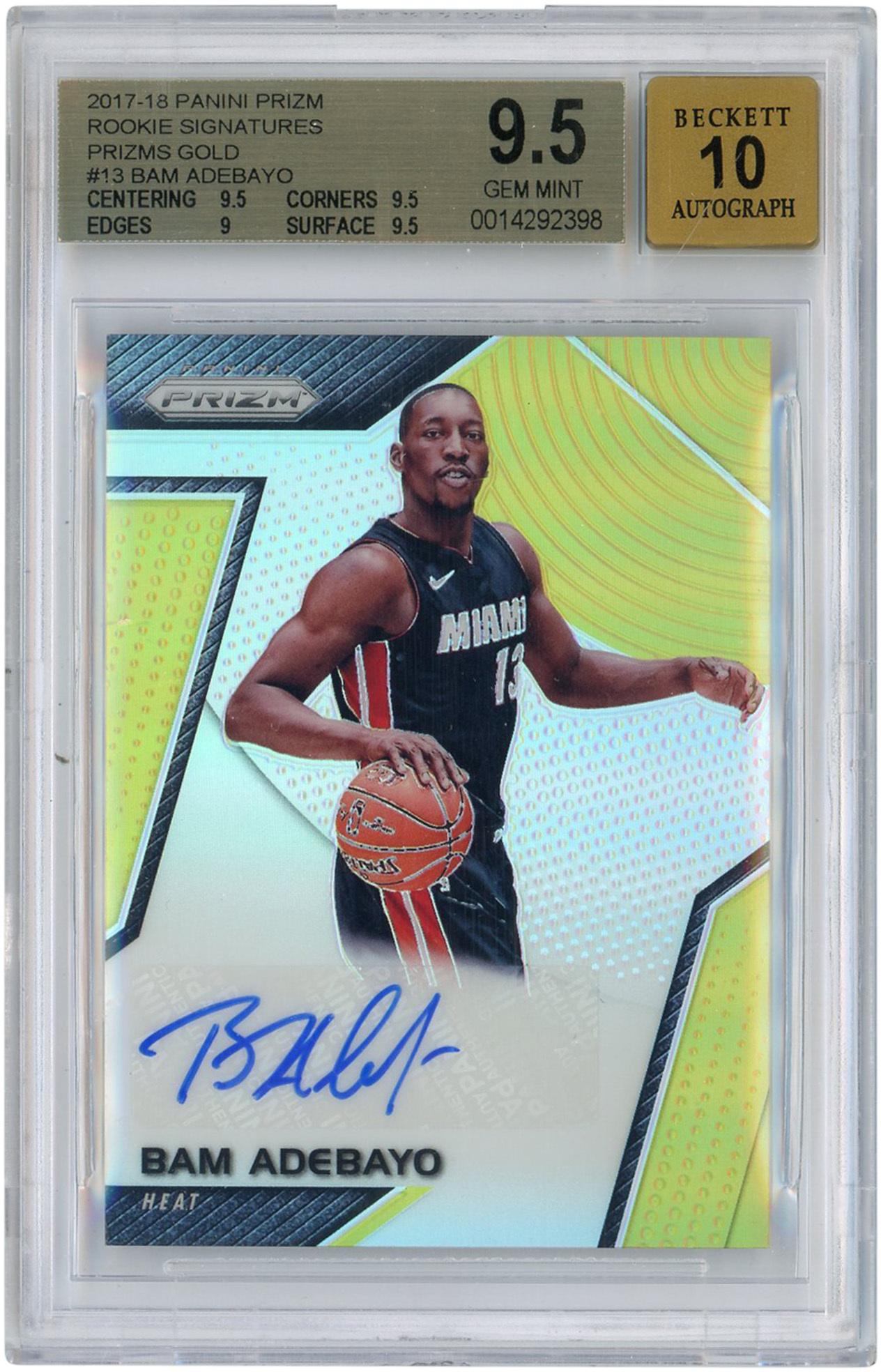Bam Adebayo Miami Heat Autographed 2017-18 Panini Jamaica | Ubuy
