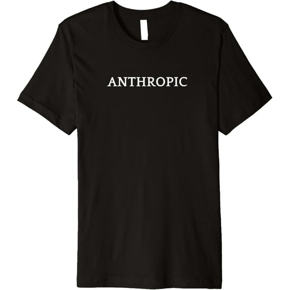ANTHROPIC English word Apparel Premium T-Shirt men and women can wear, black, white, gifts