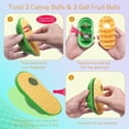 thumbnail image 2 of 2 Cat Toys Self-Grooming Cat Brush, Kitty Kitten Scratcher Self Groomer Catnip Toys for Indoor Cats, Chew Toys Wall Corner Brushes Edible Wall Treats, Yellow, 2 of 7
