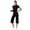 b20-Black, variant on KPOPLK Womens 2 Piece Workout for Summer Fall Athletic Gym Pilates Yoga Slim Fit Short Sleeve Tee Shirt and Pant Outfit Set Black,Size L