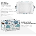 thumbnail image 2 of GZHJMY Dinosaur Rectangular Storage Bins, 2 PCS Collapsible Toy Storage Bins, Waterproof Canvas Rectangular Storage Bin with Leather Handles for Home Closets Offices,Bedrooms,Kids Toy, Gift Baskets, 2 of 6