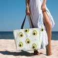 thumbnail image 6 of KdxioAvocado of a Hear for Beach Bag for Women Large Beach Tote Bag Waterproof Sandproof Swim Bag with Zipper Pockets Beach Vacation Travel, 6 of 7