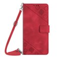 thumbnail image 1 of ELEHOLD Crossbody Leather Wallet Case for iPhone 14 Pro Practical Card Holders Stand Function Detachable Shoulder Strap Shockproof Purse Case Women Girls for iPhone 14 Pro  6.1" -Red, 1 of 9