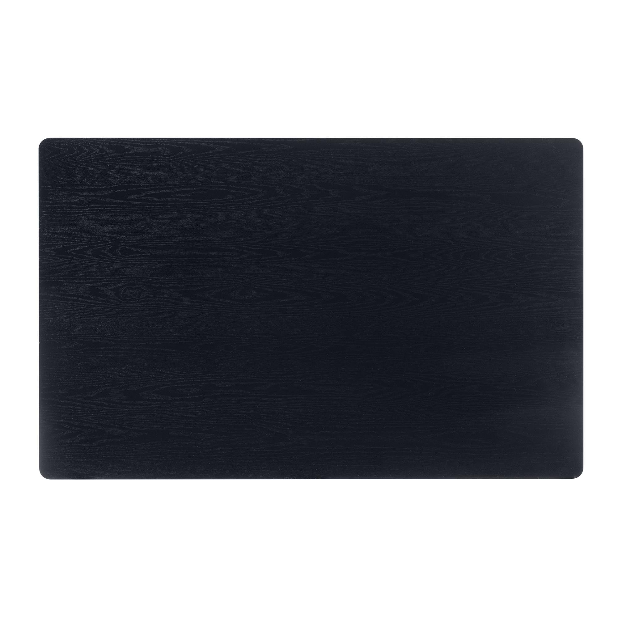 Baxton Studio Sherwin Mid-Century Modern Black Finished Wood Dining Table