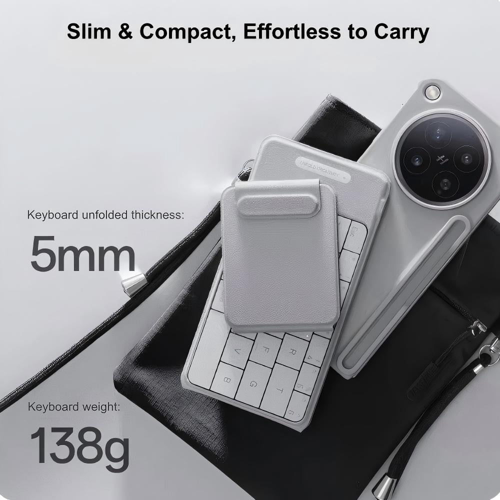 Genuine OPPO Smart Bluetooth Foldable Keyboard With AI Shortcut Keys For OPPO Find N6