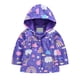 thumbnail image 3 of Gibobby Chamarra de invierno para niños y niñasChaqueta a de viento con estampado de manga larga para niños pequeños, bebés, niños y niñas, abrigos liger(Morado, 4-5 Años), 3 of 4