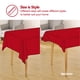 thumbnail image 5 of Deconovo Mantel con estampado de estrellas pequeñas, rojo, 137 cm de ancho x 274 cm de largo, Oxford, decorativo para comedor, 5 of 6
