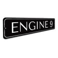 thumbnail image 3 of Engine Number 9 Novelty Sign, Metal Wall Decor - 4x18 inches, 3 of 4