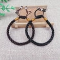 thumbnail image 4 of U8MO 10 Red Black Brown String Braided Lucky Love Rope Jade Bead Adjustable Bracelets-Black, 4 of 9