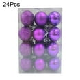thumbnail image 1 of UDIYO 24Pcs 3cm Plastic Christmas Tree Balls Baubles Home Party Hanging Ornaments, 1 of 7