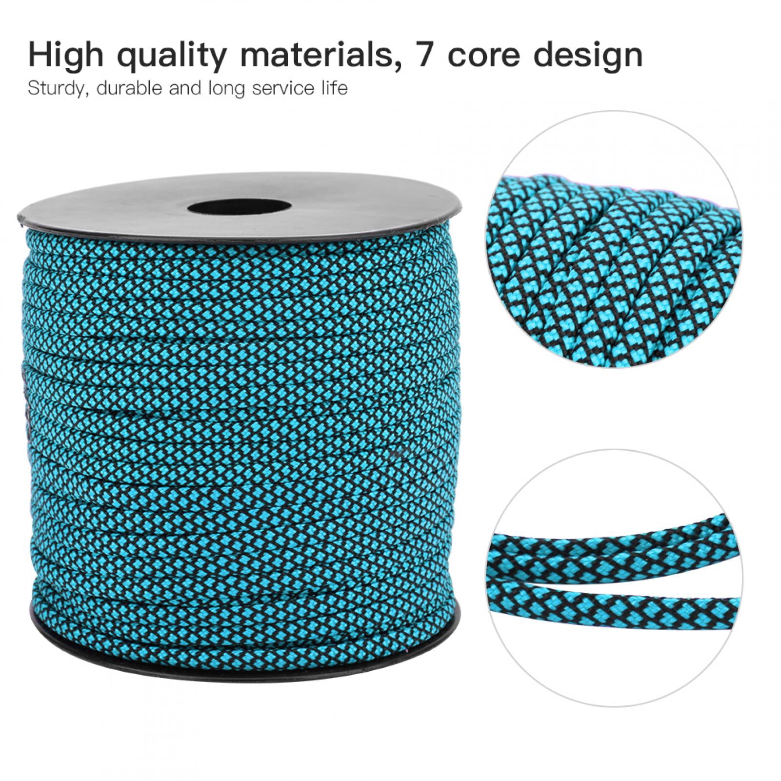 Paracorde Tressée 6mm X 50m - Nylon, Couleur Kaki - Pour Camping, Tente, Bricolage, Survie - 2