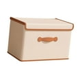 thumbnail image 4 of Contenedor de ropa, organizador de armario con tapa y asa, caja de almacenamiento de gran capacidad, contenedor para sala de estar, dormitorio y SG, 4 of 8